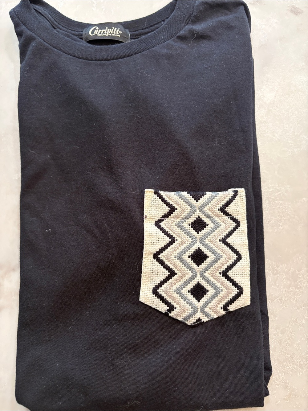 Tshirt with detailed pocket